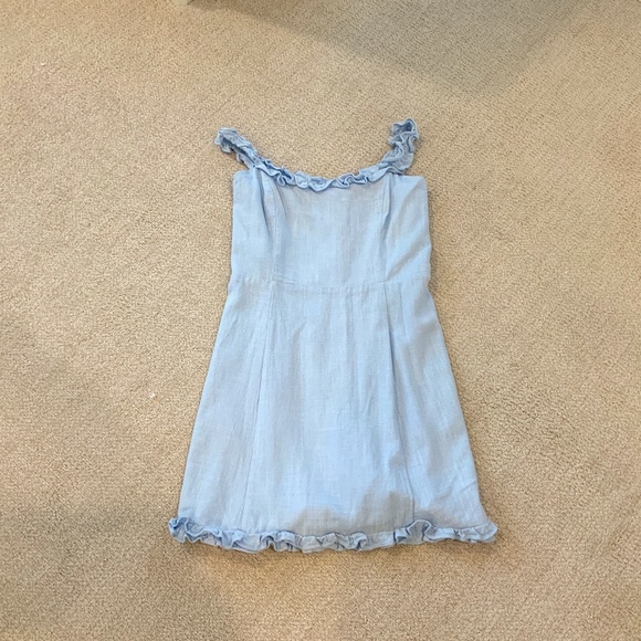 Cotton Candy Dresses & Skirts - Cotton Candy LA light blue linen dress size m